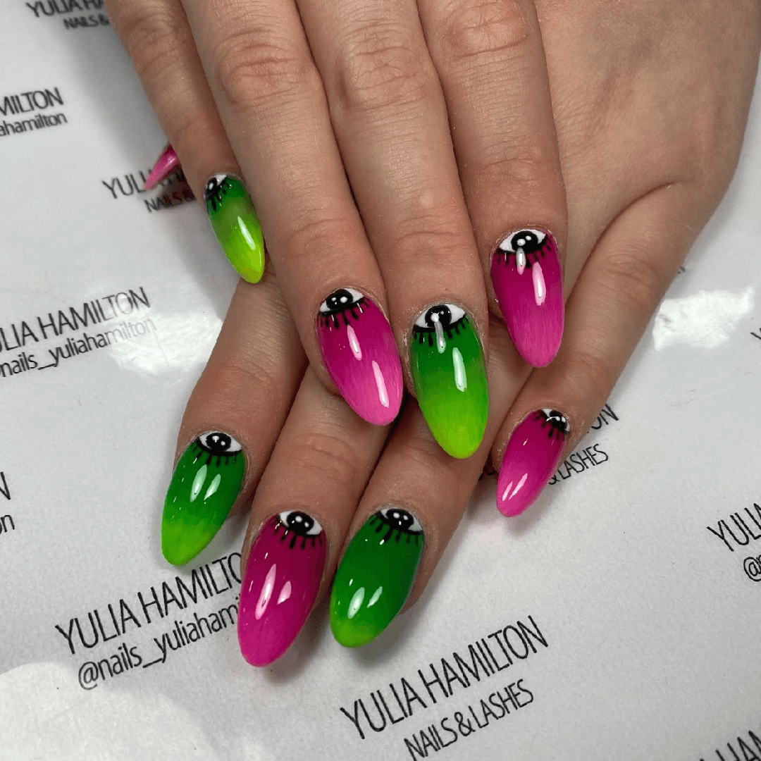 Neon Summer Nails